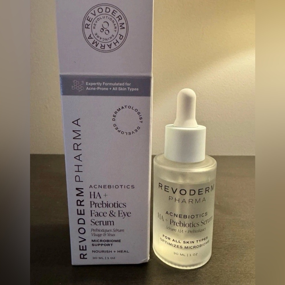 Revoderm Pharma HA + Prebiotics Face & Eye Serum 30 ml/1 oz Box Damaged - Picture 2 of 3